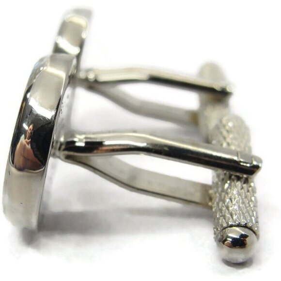 Cuff-Daddy Cufflinks Speedometer Fuel Gauge Silver Tone In Original Box - Picture 4 of 16